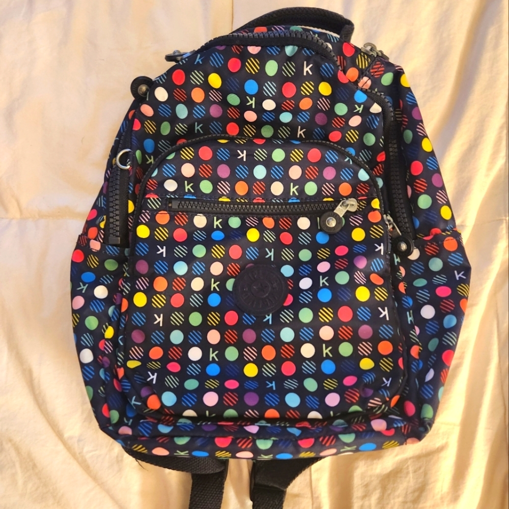 Kipling Seoul Polka Dot Mini Tablet Backpack